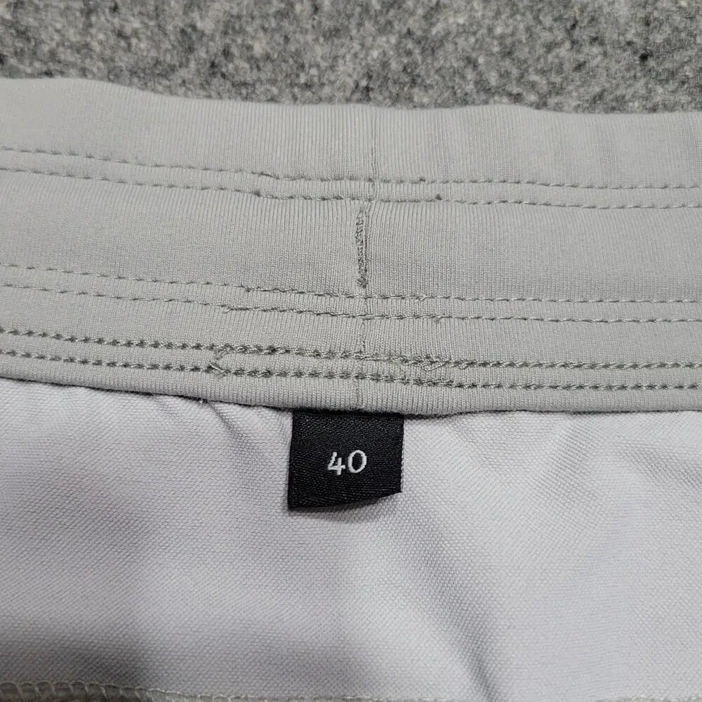 Public Rec Shorts Mens 40 Gray Flex Casual Performance Stretch Elastic Waist 5